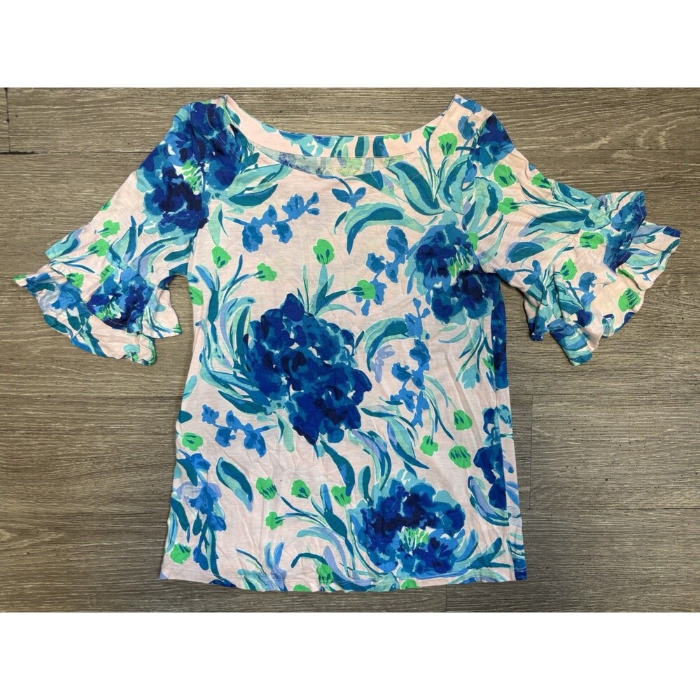 Lilly Pulitzer Lula Top Pink Tropics Size Small